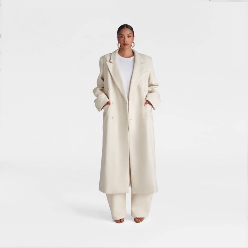 KBB by Kahlana Cream Maxi Coat